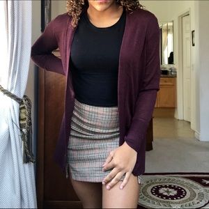 Ann Taylor Burgundy Cardigan
